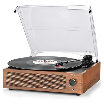 Reproductor De Vinilos Retro Toca Disco Con Bluetooth | Envío gratis
