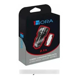 Cargador 1hora Automóvil 2.1a Doble Usb Cable V8 089 Negro