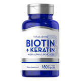 Biotina Keratina Biotin Keratin Acido Alfa Lipoico Ala 180 Caps