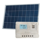 Pack Panel Fotovoltaico 90w + Regulador Solar Enertik Cuotas