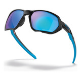 Óculos De Sol Oakley Plazma Matte Black Prizm Sapphire Polar