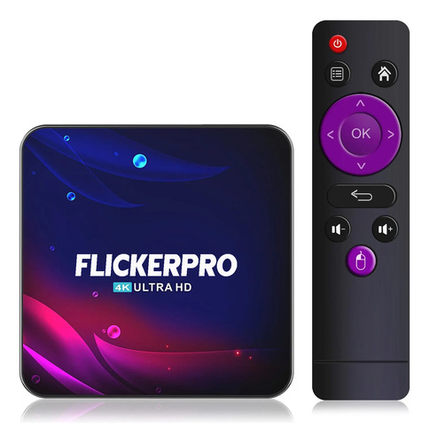 Caja De Tv Flickerpro X5 Rk3318 Wifi 4k Androide 11 4gb/64gb