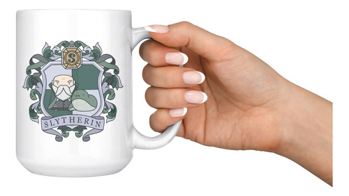 Taza Mug Grande Harry Potter Escudo Slytherin