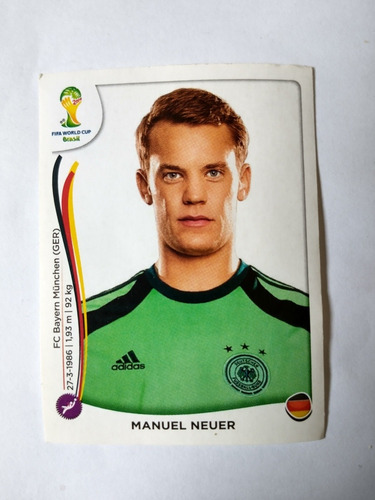 Fifa World Cup Brasil 2014 Manuel Neuer Panini 2014 #490