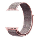 Pulseira Nylon Loop Velcro Compatível Com Apple Watch E Iwo