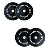 Paquete Bumpers Set Discos De Goma 50 Lbs Crossfit Wod Pro®