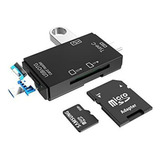 Lector De Tarjetas Usb 2.0 Para Micro Sd Con Adaptador Otg Y