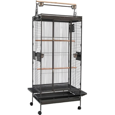 Jaula Equipada Para Aves Medianas Y Grandes | 81x56x170cm | Loros Guacamayas Cacatúas | Área De Juegos Comederos Perchas | 2827 | Envío gratis