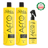 Kit Semi Definitiva Afro Coffee + Intensificador Liso Rofer 