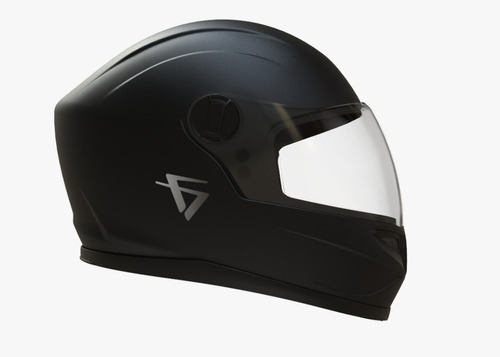 Casco De Moto Integral Vertigo V50 Monochrome Negro Mate