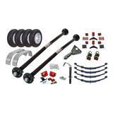 Kit Completo Para Remolque Dos Ejes 3500 Kg Tandem 7000 Lb