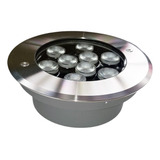 10 Pack Spot Led De Piso 9w Acero Inoxidable 13cm Exterior