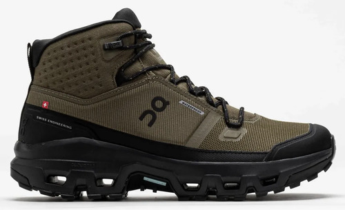 Tenis On Cloudrock Mid Wp Unisex | Trekking Bota Alta Negro