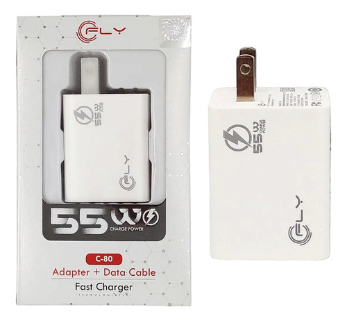 Cargador Carga Rápida 55w + Cable Tipo C