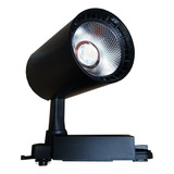 6 Pz Lampara Led Para Riel 15w Elige Color Museo Teatro Ml Color Carcasa Negra Luz Neutra 4500k