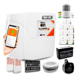 Kit Alarme Residencial Comercial S/ Fio Wifi 8 Sens Bateria