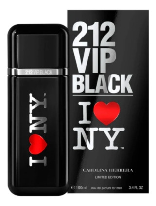 212 Vip Black I Love Ny Carolina Hererra Edp 100ml Hombre