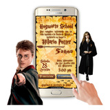 Invitación Interactiva Botones Harry Potter Mapa Merodeador