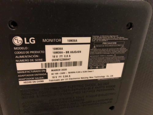 Monitor Led LG 19