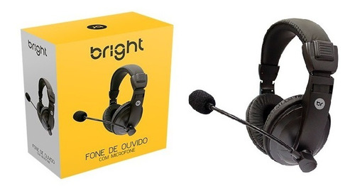 Fone De Ouvido Headphone Com Microfone Super Bass Bright