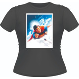 Polera Mujer Algodon Premium Superman Dc Comics