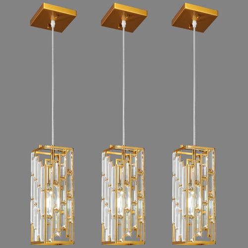 Lámpara De Techo,lámpara Colgante Moderna De Cristal 3 Luces