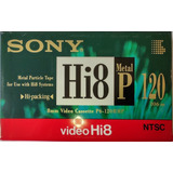 Cassette Sony Hi8 Metal P120 Video Hi8 Nuevos Sellados 