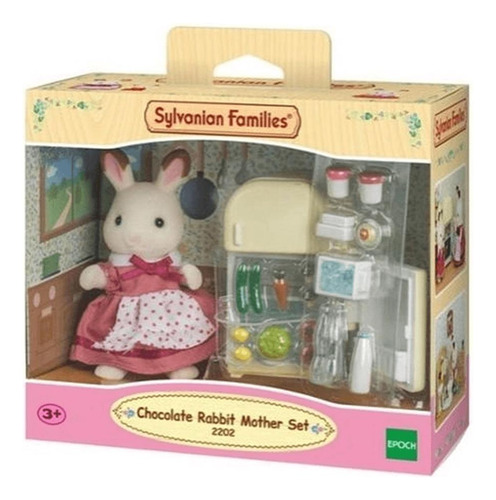 Sylvanian Families Mãe Coelho Chocolate E Geladeira Epoch