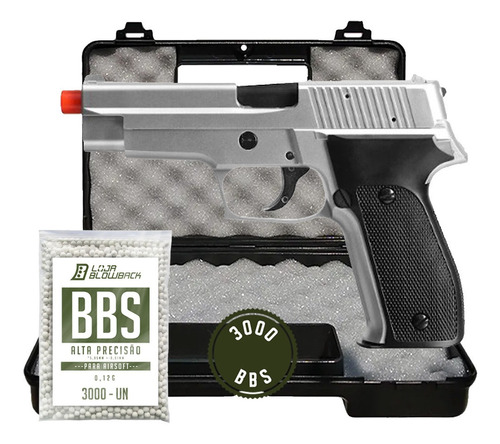 Pistola De Airsoft P226 Qgk Hs-226s Spring Bbs Cal 6mm K13