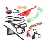 Combo Canino 3 Mix 9 Piezas, Incluye Juguetes Y Accesorios