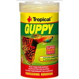 Alimento Premium Hojuelas Escamas Guppy Tropical 100ml