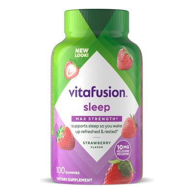 Gomitas Melatonina 10mg Vitafusion Premium 100 U Sabor Fresa | Envío gratis