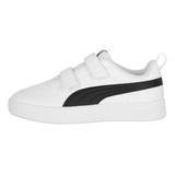 Zapatilla Puma Rickie Niños Blancas/negras