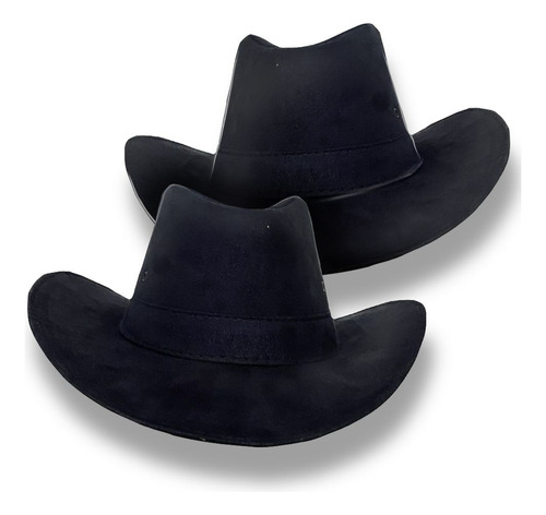 Kit Com 2 Chapeu Cowboy Boiadeira Unissex Para Rodeios