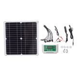 Kit De Controlador De Panel Solar Con Batería De Litio De Ác