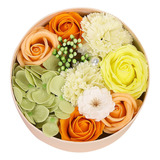 Caja De Rosas Para Regalo Con Forma De Flor Y Jabón K Para E