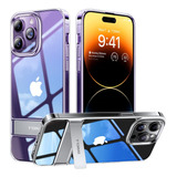 Torras Para iPhone 14 Pro Max Funda Transparente Con Soporte