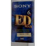 Videocassette Vhs Sony Ed Max T-120 Retro Vintage