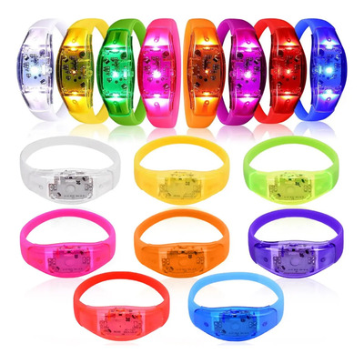 Pulseras Led Para Fiestas Pulseras Luminosas Audiorrítmicas | Envío gratis
