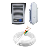 Interfone Agl P-200 Alimentação Interna + 100m Cabo