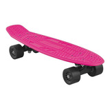 Skate Menina Feminino Montado Mini Long Sport Para Iniciante Cor Rosa