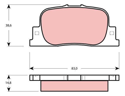 Pastilla Freno Trasera Toyota Camry 2.2 1996 2002  Foto 2