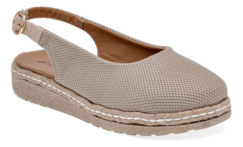 Alpargata Been Class 17865 Para Mujer Color Beige E8