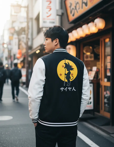 Chamarra Uniforme De Béisbol Dragon Ball Goku Infancia