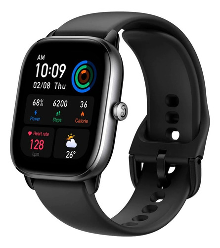 Reloj Inteligente Amazfit Gts 4 Mini Smartwatch 1.65´´ Gps Color De La Caja Midnight Black Color De La Malla Midnight Black Color Del Bisel Negro