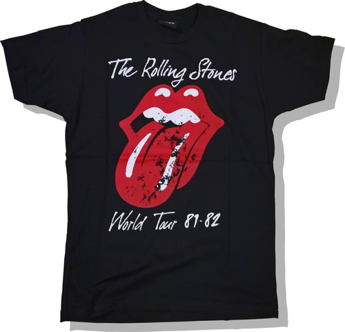 Remera Rolling Stones World Tour Rock 100% Algodón Premium