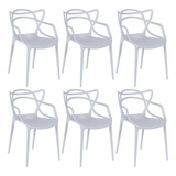 Kit 6 Cadeiras Allegra Cor Cinza