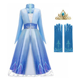 Vestido De Frozen Para Niñas  Disfraz De Princesa Elsa  Disf