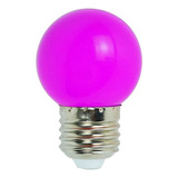 Lámpara Gota Led Violeta 2w Guirnalda Deco Color Pack X 10