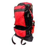 Mochila Extra Grande 64 Cm De Altura Poliester 3947m Idea Cor Vermelho E Preto